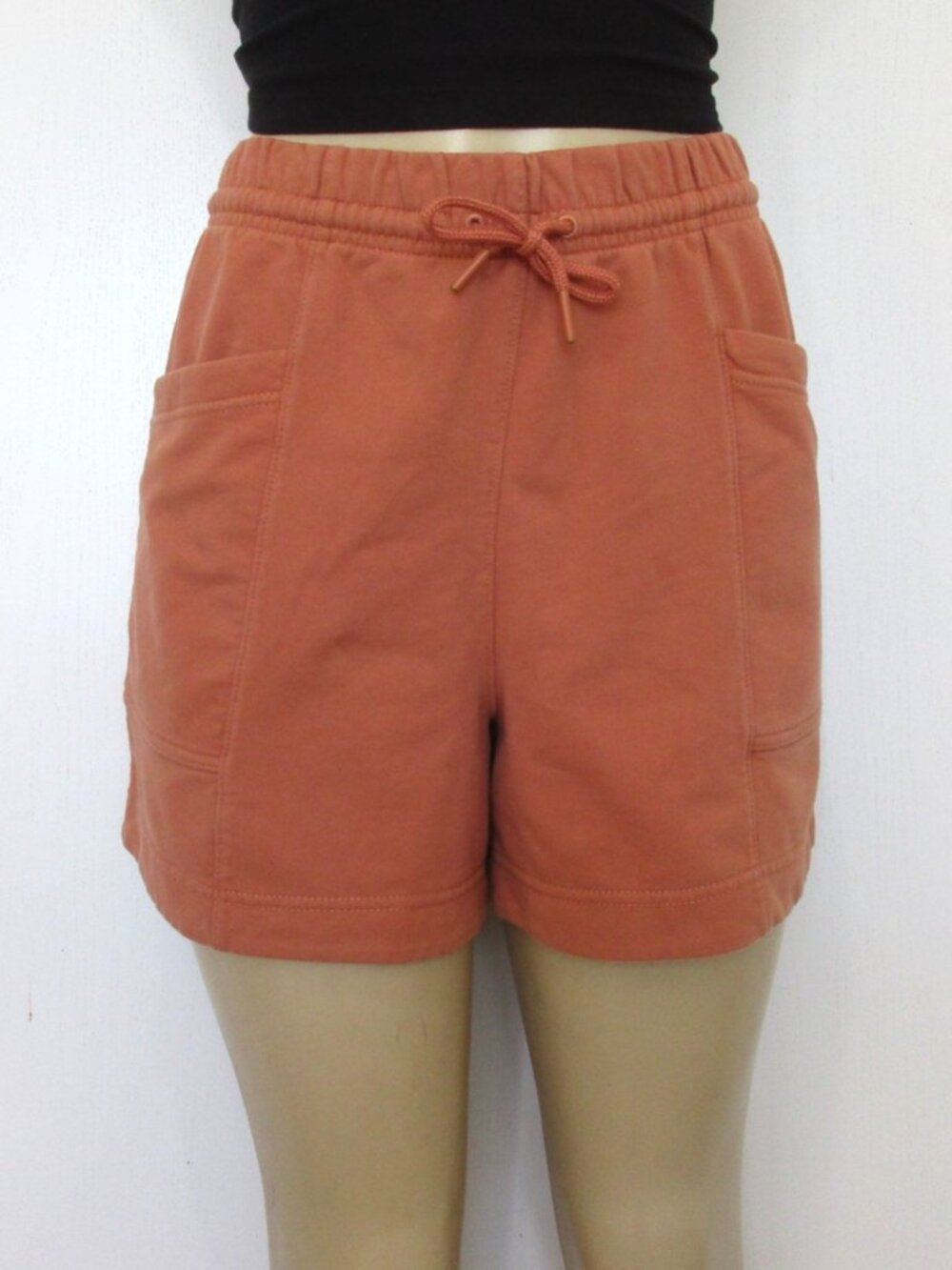 ATHLETA Active Short Size Medium RETROTERRY Pull On Burnt Orange